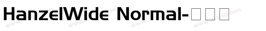 HanzelWide Normal字体转换